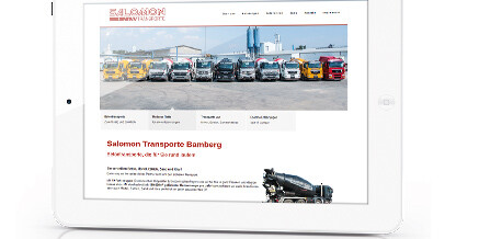 Neue Website Betontransporte Salomon
