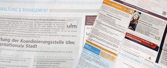 Texter für Personalanzeigen / Stellenanzeigen